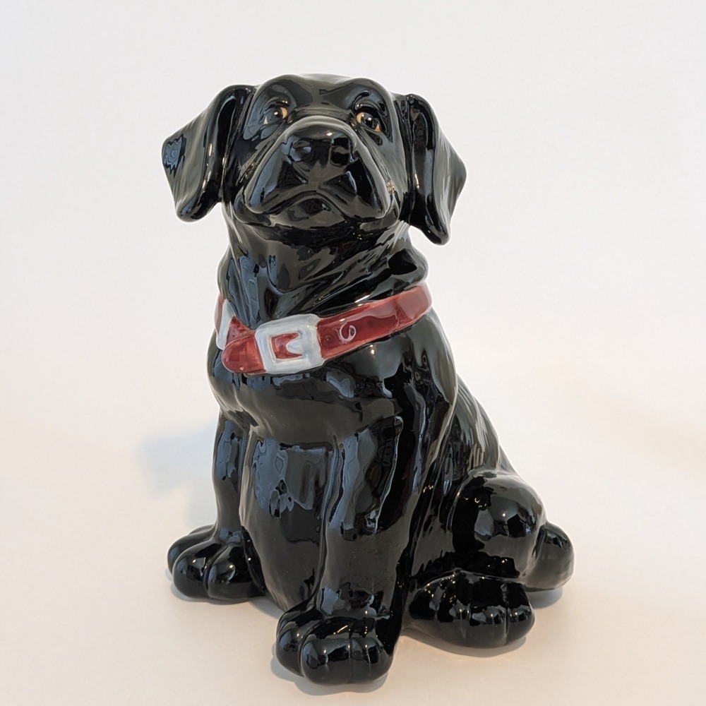 Big‎ Sky Canine Carver Black Lab Piggy Bank 8"